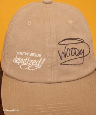 AMERICAN HOLIC 【TOY STORY】ヴィンテージ加工サインロゴCAP Brown