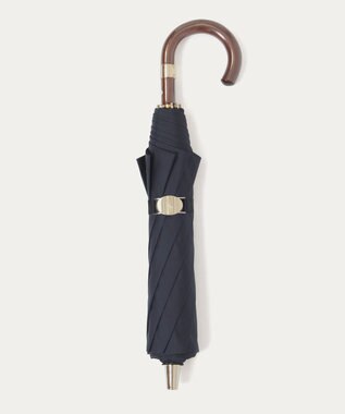 MOONBAT POLO RALPH LAUREN（ポロ ラルフローレン）晴雨兼用日傘 ワンポイント ポロポニー 無地  折りたたみ傘 楽折 遮光 遮熱 UV ネイビーブルー