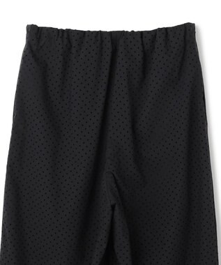BEIGE， 【洗える】PICCOLO / パンチングドットイージーワイドパンツ Black