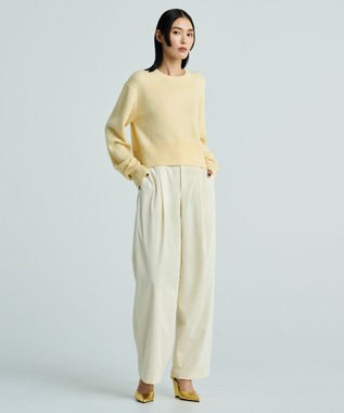 uncrave カシミヤニット（uncrave WHITE） ペールイエロー