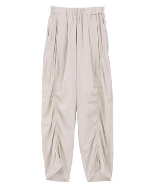 AMERICAN HOLIC ギャザーバレル風パンツ Ecru