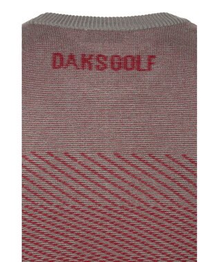 DAKS 【DAKS GOLF】グラデーションパターンニット ダークレッド