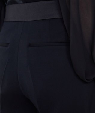 JOSEPH テイラードクレープ　トラウザーズ Black