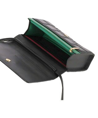 tsumori chisato CARRY ネコキルティング 財布ショルダー ミニバッグ ショルダーバッグ ブラック