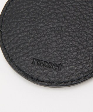 russet 【2025AW新作】ミラー付きレザーチャーム(Z-217) Black