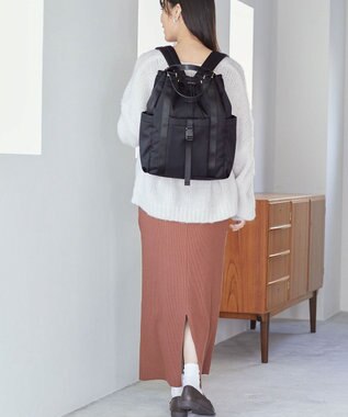 TOPKAPI 【TREASURE TOPKAPI】ナイロン ドローストリングトート リュック / バッグパック ブラック