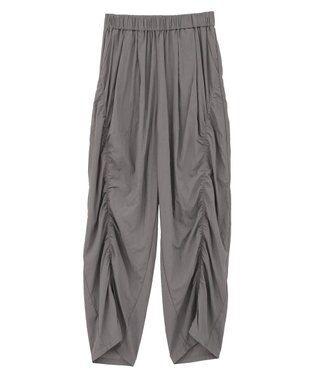 AMERICAN HOLIC ギャザーバレル風パンツ Gray Beige