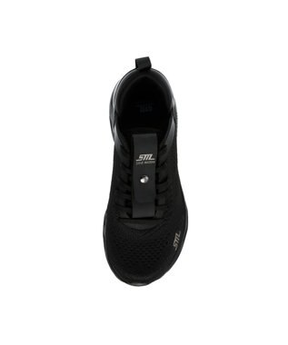 STEVE MADDEN SURGE 1 デザインソールニットスニ―カー ブラックブラック