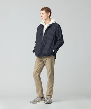 J.PRESS MEN ドビーストレッチ起毛パンツ ベージュ系