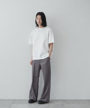 WEGO 【ユニセックス着用ITEM】ルーズフィットフレアトラウザー グレー