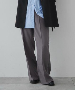 WEGO 【ユニセックス着用ITEM】ルーズフィットフレアトラウザー グレー