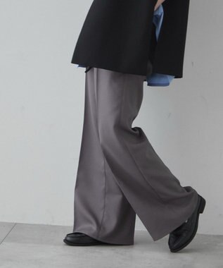 WEGO 【ユニセックス着用ITEM】ルーズフィットフレアトラウザー グレー