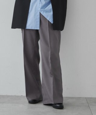 WEGO 【ユニセックス着用ITEM】ルーズフィットフレアトラウザー グレー