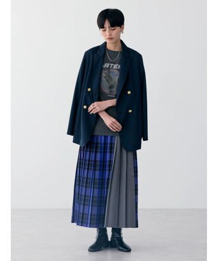 AMERICAN HOLIC アソートチェックプリーツスカート Purple