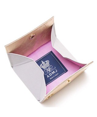 A.D.M.J. 【牛革】クラックメタル/イタリアンレザーコインパース オロ　マット