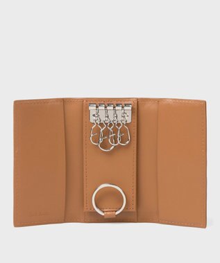 Paul Smith シグネチャーストライプタブ  キーケース ブラウン