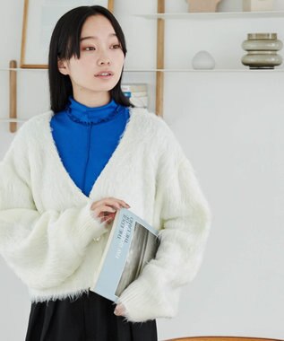 WEGO ソフトタッチカラーリブロンT ブルー