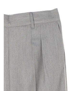 Green Parks パイピングサイドラインワイドパンツ Gray
