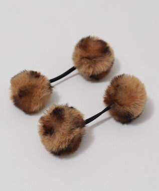 WEGO L2Pダブルポンポンヘアゴム 柄1