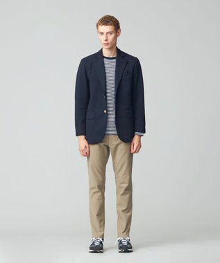 J.PRESS MEN ドビーストレッチ起毛パンツ ベージュ系