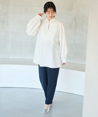 #Newans 【撥水】ユニークフォルムチュニック ホワイト