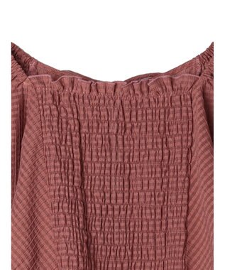 Green Parks ■ＥＳＣＡＲ　２ｗａｙ　シアーギンガムプルオーバー Dark Pink