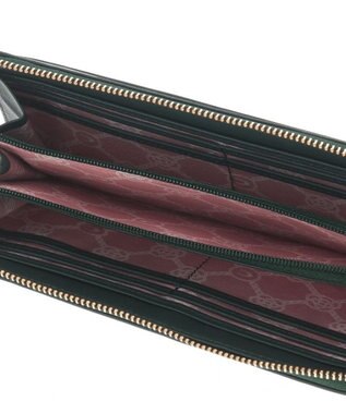 CLATHAS ワッフル　Lファスナー長財布 グリーン
