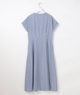 ANY SIS L 【2SET】シャツワンピ × ニット セット ブルーストライプ×シルバー