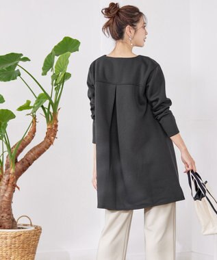 Tiaclasse 【洗える】裏起毛チュニック チャコール