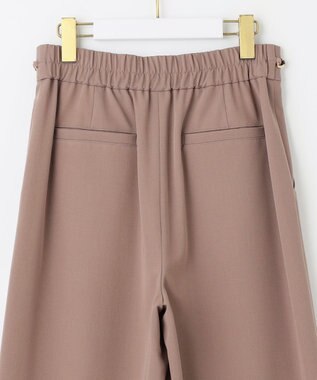 ANY SIS 【洗える】チェーンポイント ワイドパンツ モカ