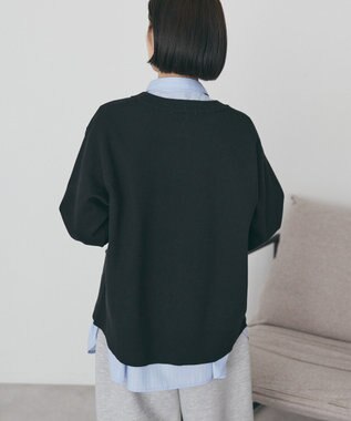 AMERICAN HOLIC クルーネックニットカーディガン Black