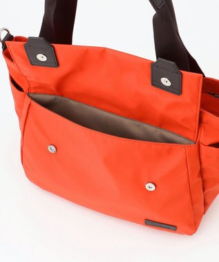 Y'SACCS ダブルタブ　トラベル2WAYトートバッグ レンガブラウン