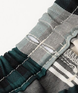 ANY KIDS カラー チェック スカート グリーン系チェック