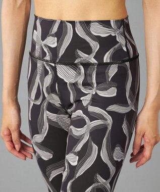 Chacott Chacott BALANCE リボンプリントレギンス ブラックプリント