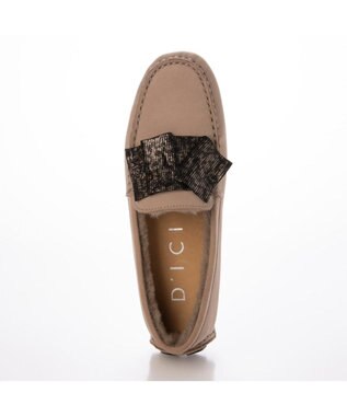 MODE ET JACOMO <D'ICI>ドレープモチーフモカシンシューズ オークヌバック