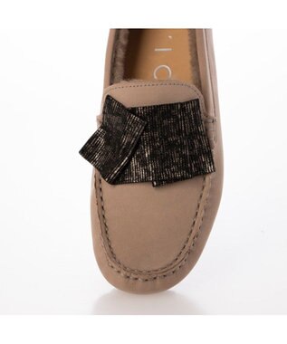 MODE ET JACOMO <D'ICI>ドレープモチーフモカシンシューズ オークヌバック