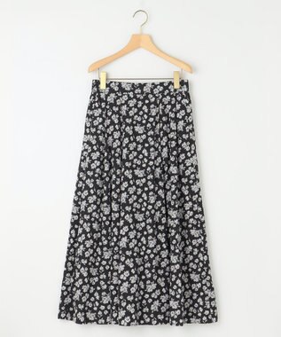 組曲 【WEB限定】ギャザーライトデシン タックスカート スプレーブラック系5