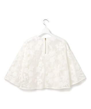 23区 【GOLD LABEL】フロッキーエンブロイダリー ブラウス ホワイト系