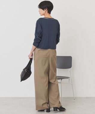 AMERICAN HOLIC 【２点セット】リンガーＴシャツ＋カーディガン Light Gray Mixture