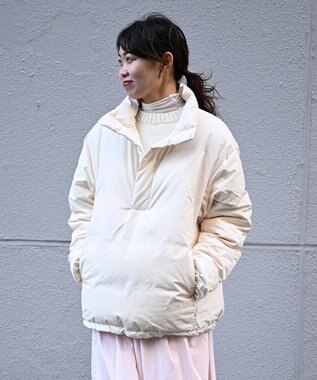  【日本製/高品質ダウン】DOWN PULLOVER グリーンダウン ダウンプルオーバー