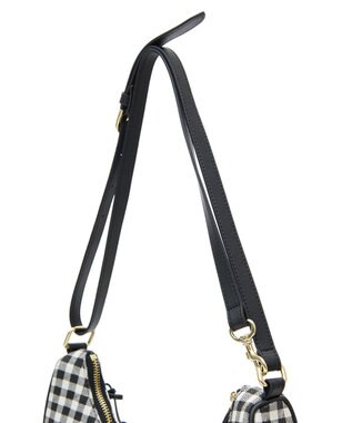 Maison de FLEUR ナローリボンショルダーバッグ Gingham Check