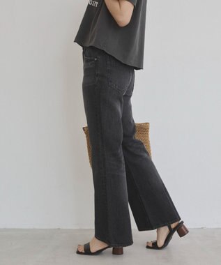 WEGO 【ANGIE VINTAGE/SMLサイズ展開】ブーツカットデニムパンツ ブラックその他
