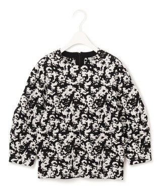 ICB 【洗える】 PEハイゲージJQ ニット ブラック×オフホワイト系