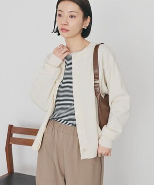 AMERICAN HOLIC クルーネックニットカーディガン Ivory