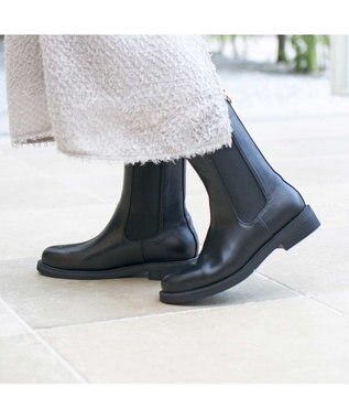 MODE ET JACOMO <carino>【レイン対応】サイドゴアショートブーツ