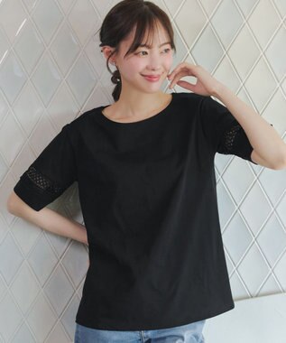 Tiaclasse 「サマケア」レーススリーブトップス