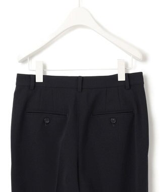 23区 トリアセダブルジョーゼット パンツ ブラック系