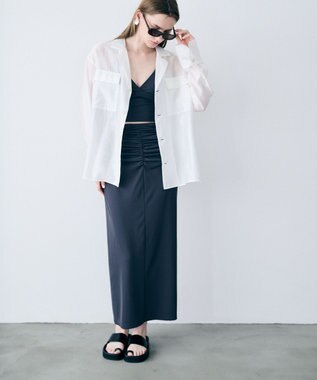 uncrave リヨセルシルクローン シャツ オフ