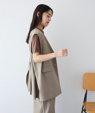 CRAFT STANDARD BOUTIQUE バックデザインジレ Beige
