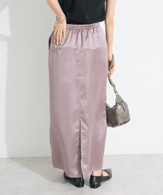 CRAFT STANDARD BOUTIQUE ゴムサテンスカート Lavender